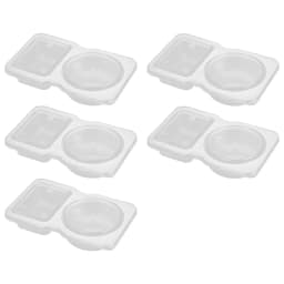 5/10/20/40PCS Double Compartment Seasoning Container with Lid Portable Compartment Snack Container for Daily Outdoor Picnic