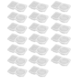5/10/20/40PCS Double Compartment Seasoning Container with Lid Portable Compartment Snack Container for Daily Outdoor Picnic