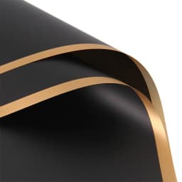 10 Sheets Flower Wrapping Paper with Golden Edges Waterproof Bouquet Packaging Ideal for DIY Weddings Birthdays Presents Package
