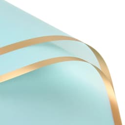 10 Sheets Flower Wrapping Paper with Golden Edges Waterproof Bouquet Packaging Ideal for DIY Weddings Birthdays Presents Package