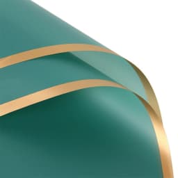 10 Sheets Flower Wrapping Paper with Golden Edges Waterproof Bouquet Packaging Ideal for DIY Weddings Birthdays Presents Package