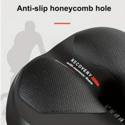 Hollow Breathable Bicycle Saddle Men Women MTB Road BikeSaddle Shock Absorbing Comfortable Big Butt Bike Seat Safety Warning