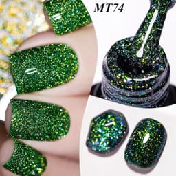 Starry Sky Reflective Glitter Nail Gel Polish Sparkling Glitter Semi Permanent Nails Art Soak Off UV Gel Varnish Nail Supplies