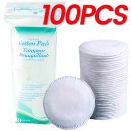 Disposable Soft Circular Makeup Remover Pads Doubles Sided Breathable Cotton Pads for Daily Facial Cleaning Nail Polish Remover