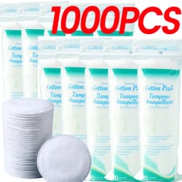 Disposable Soft Circular Makeup Remover Pads Doubles Sided Breathable Cotton Pads for Daily Facial Cleaning Nail Polish Remover