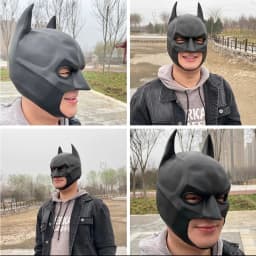 Cosplay Movie Character Cool Bat Style Super Hero Funny Halloween Mask Half Face Headgear Christmas Carnival Party Costume Props