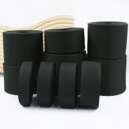 10M Black Webbing 20/25/32/38/50/70/80/100mm Nylon Strap Ribbons Tape Belt Sling Decorative Webbings for Sewing Bais Supplies