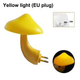 Mushroom LED Night Lights Shape Automatic Sensor Bedroom Decor US Plug Wall Lamps for Kid Children's Room Bedside Mini Lamp
