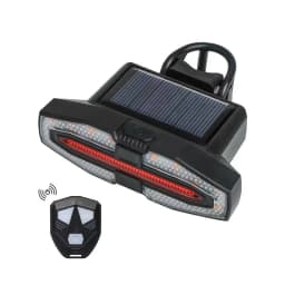 Bike Rear Light Turn Signal Solar/Basic Wireless Remote Control Bicycle Lamp Type-c Rechargeable Cycling Rear Lighting Taillight