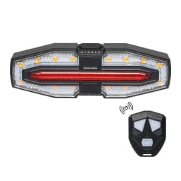 Bike Rear Light Turn Signal Solar/Basic Wireless Remote Control Bicycle Lamp Type-c Rechargeable Cycling Rear Lighting Taillight