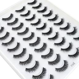 HBZGTLAD 4 Pairs of Artificial Mink Eyelashes Are Fluffy and Thick Creating a Dramatic Makeup Effect That Can Be Reused for Char