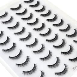 HBZGTLAD 4 Pairs of Artificial Mink Eyelashes Are Fluffy and Thick Creating a Dramatic Makeup Effect That Can Be Reused for Char