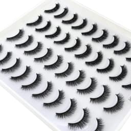 HBZGTLAD 4 Pairs of Artificial Mink Eyelashes Are Fluffy and Thick Creating a Dramatic Makeup Effect That Can Be Reused for Char