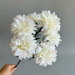 7-head Simulated Dahlia For Wedding Party Decoration, Suitable For Living Room, Bedroom, Desktop Decoration And Placement