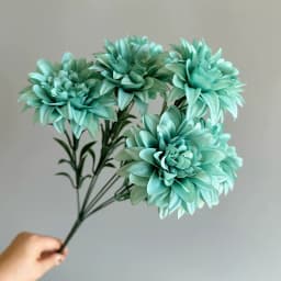 7-head Simulated Dahlia For Wedding Party Decoration, Suitable For Living Room, Bedroom, Desktop Decoration And Placement