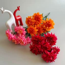 7-head Simulated Dahlia For Wedding Party Decoration, Suitable For Living Room, Bedroom, Desktop Decoration And Placement