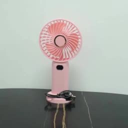 Portable Handheld Fan USB Rechargeable Mini Fan Digital Display 5-Speed Adjustment Suitable For Travel Outdoor Office Home