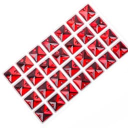 VC Sew on Rhinestone Square Shape Crystals Flatback Crystals for Clothing Shell Beads for Wedding Dresses Decoration DIY