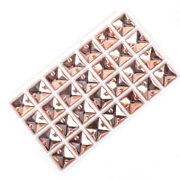 VC Sew on Rhinestone Square Shape Crystals Flatback Crystals for Clothing Shell Beads for Wedding Dresses Decoration DIY