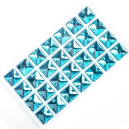 VC Sew on Rhinestone Square Shape Crystals Flatback Crystals for Clothing Shell Beads for Wedding Dresses Decoration DIY