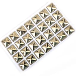 VC Sew on Rhinestone Square Shape Crystals Flatback Crystals for Clothing Shell Beads for Wedding Dresses Decoration DIY
