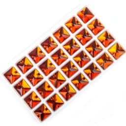 VC Sew on Rhinestone Square Shape Crystals Flatback Crystals for Clothing Shell Beads for Wedding Dresses Decoration DIY