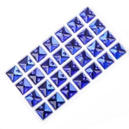VC Sew on Rhinestone Square Shape Crystals Flatback Crystals for Clothing Shell Beads for Wedding Dresses Decoration DIY