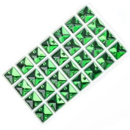 VC Sew on Rhinestone Square Shape Crystals Flatback Crystals for Clothing Shell Beads for Wedding Dresses Decoration DIY