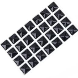 VC Sew on Rhinestone Square Shape Crystals Flatback Crystals for Clothing Shell Beads for Wedding Dresses Decoration DIY