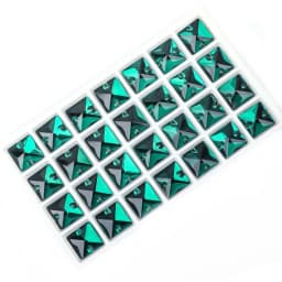 VC Sew on Rhinestone Square Shape Crystals Flatback Crystals for Clothing Shell Beads for Wedding Dresses Decoration DIY