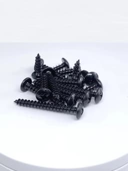 20-200pcs Black Carbon Steel Phillips Truss Head Screw M2.3 M2.6 M3 M3.5 M4 M5 M6 Cross Recessed Flat Head Self-Tapping Screws