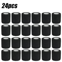 3/6/12/24Pcs Black White Sport Self Adhesive Elastic Bandage Wrap Tape Elastoplast For Knee Support Pads Finger Ankle Palm