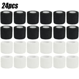 3/6/12/24Pcs Black White Sport Self Adhesive Elastic Bandage Wrap Tape Elastoplast For Knee Support Pads Finger Ankle Palm
