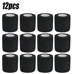 3/6/12/24Pcs Black White Sport Self Adhesive Elastic Bandage Wrap Tape Elastoplast For Knee Support Pads Finger Ankle Palm