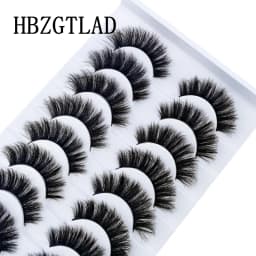 HBZGTLA 10paris Cat Eyelashes Fluffy Mink Eyelashes Natural Look False Lashes for Daily Party Wedding Lightweigh Reusable Makeup