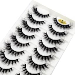 HBZGTLA 10paris Cat Eyelashes Fluffy Mink Eyelashes Natural Look False Lashes for Daily Party Wedding Lightweigh Reusable Makeup
