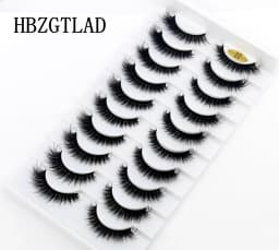 HBZGTLA 10paris Cat Eyelashes Fluffy Mink Eyelashes Natural Look False Lashes for Daily Party Wedding Lightweigh Reusable Makeup