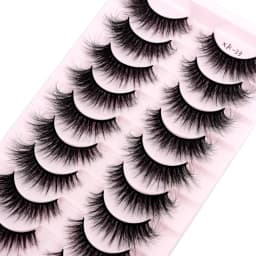 HBZGTLA 10paris Cat Eyelashes Fluffy Mink Eyelashes Natural Look False Lashes for Daily Party Wedding Lightweigh Reusable Makeup