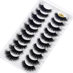 HBZGTLA 10paris Cat Eyelashes Fluffy Mink Eyelashes Natural Look False Lashes for Daily Party Wedding Lightweigh Reusable Makeup