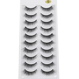 HBZGTLA 10paris Cat Eyelashes Fluffy Mink Eyelashes Natural Look False Lashes for Daily Party Wedding Lightweigh Reusable Makeup