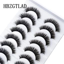 HBZGTLA 10paris Cat Eyelashes Fluffy Mink Eyelashes Natural Look False Lashes for Daily Party Wedding Lightweigh Reusable Makeup