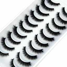 HBZGTLA 10paris Cat Eyelashes Fluffy Mink Eyelashes Natural Look False Lashes for Daily Party Wedding Lightweigh Reusable Makeup