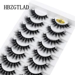 HBZGTLA 10paris Cat Eyelashes Fluffy Mink Eyelashes Natural Look False Lashes for Daily Party Wedding Lightweigh Reusable Makeup