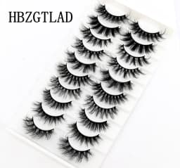 HBZGTLA 10paris Cat Eyelashes Fluffy Mink Eyelashes Natural Look False Lashes for Daily Party Wedding Lightweigh Reusable Makeup