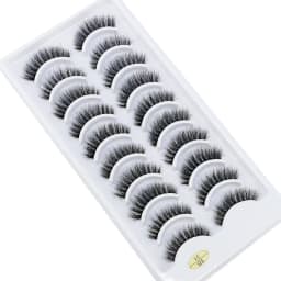 HBZGTLA 10paris Cat Eyelashes Fluffy Mink Eyelashes Natural Look False Lashes for Daily Party Wedding Lightweigh Reusable Makeup