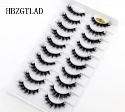HBZGTLA 10paris Cat Eyelashes Fluffy Mink Eyelashes Natural Look False Lashes for Daily Party Wedding Lightweigh Reusable Makeup