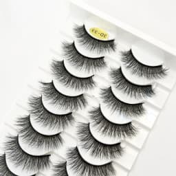 HBZGTLA 10paris Cat Eyelashes Fluffy Mink Eyelashes Natural Look False Lashes for Daily Party Wedding Lightweigh Reusable Makeup