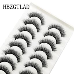 HBZGTLA 10paris Cat Eyelashes Fluffy Mink Eyelashes Natural Look False Lashes for Daily Party Wedding Lightweigh Reusable Makeup