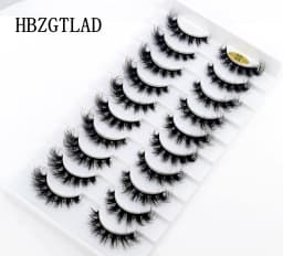 HBZGTLA 10paris Cat Eyelashes Fluffy Mink Eyelashes Natural Look False Lashes for Daily Party Wedding Lightweigh Reusable Makeup