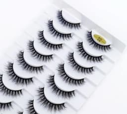 HBZGTLA 10paris Cat Eyelashes Fluffy Mink Eyelashes Natural Look False Lashes for Daily Party Wedding Lightweigh Reusable Makeup
